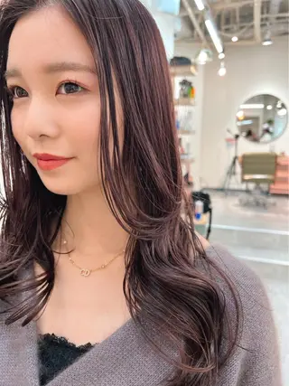 セミロング カラー カット特化柏駅 徒歩3分LOUのヘアスタイル