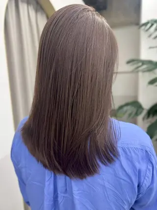 セミロング カラー 癒しの半個室サロン 🌿ROW町田のヘアスタイル