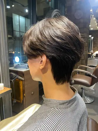 ショート パーマ メンズ 韓国ヘア/銀座/艶髪 /MINX/ウチダのヘアスタイル