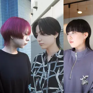 ショート カラー 似合わせ レイヤー須川のヘアスタイル