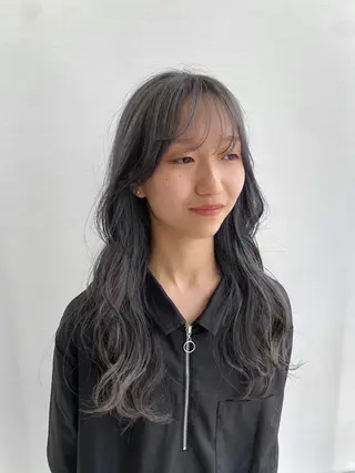 ロング カラー ヘアアレンジ まつ毛パーマ 🫧kaede🫧のマツエク・マツパデザイン