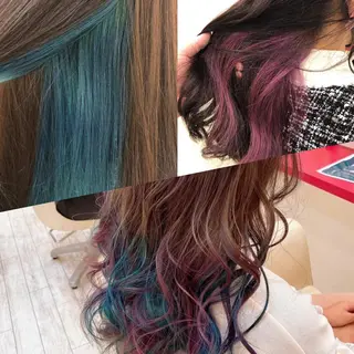 カラー まさき✂︎ブリーチ／ デザインカラーのヘアスタイル
