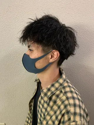 パーマ メンズ ヤマグチ リョウのヘアスタイル