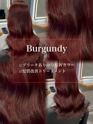 セミロング カラー ヘアアレンジ ダメージレスカラー 🩵HIYO🩵のヘアスタイル