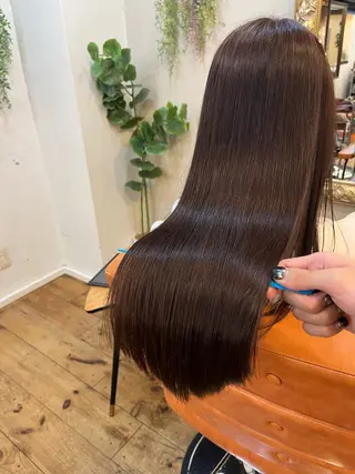 ロング ⚪️髪質改善 縮毛 店長 コウ⚪️のヘアスタイル