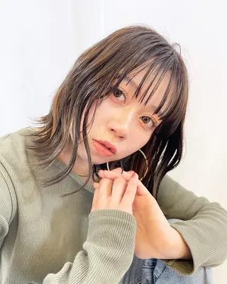 セミロング 剣持友希/ifh iizuka/高崎のヘアスタイル