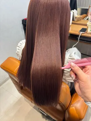 ロング カラー 【完全個室】髪質改善 暖色カラー/山崎唯奈のヘアスタイル