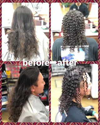 ロング カラー損傷毛縮毛矯正 ツイストスパ佐藤昭利のヘアスタイル