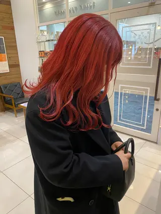 セミロング カラー riho/ブリーチ/ デザインカラー/辻堂のヘアスタイル