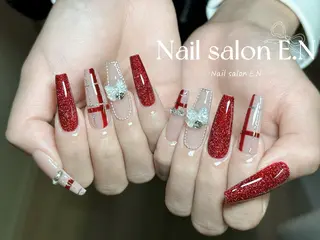 ネイル E.N🦋 長さ出し/持ち込みのネイルデザイン