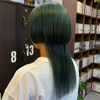 ロング カラー 比嘉 陽のヘアスタイル