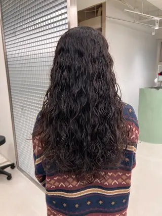 ロング パーマ ミディアム/ロング/ 表参道パーマのヘアスタイル