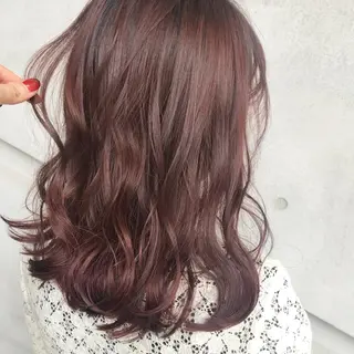 ミディアム カラー ヘアアレンジ Aloa透明感ヘア ♡kanami♡のヘアスタイル