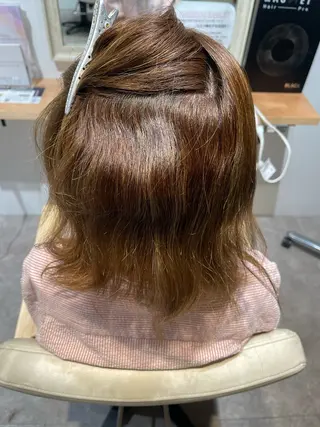 ミディアム ano @anomukuiのヘアスタイル