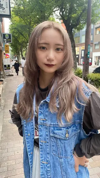 ロング カラー RURI韓国ボブ 🇰🇷タッセルボブのヘアスタイル