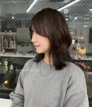 セミロング 透明感ベージュ 🎀Sayaka🎀のヘアスタイル