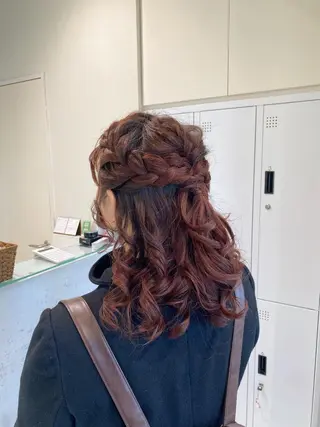 ヘアアレンジ 暖色カラー /ヘアアレンジ/花鈴のヘアスタイル