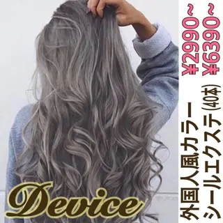 ロング カラー パーマ ヘアアレンジ Device ディバイスのヘアスタイル