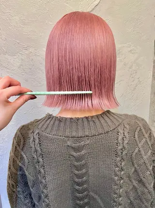 ミディアム カラー 暖色カラー/ブリーチ /かしむらゆうかのヘアスタイル