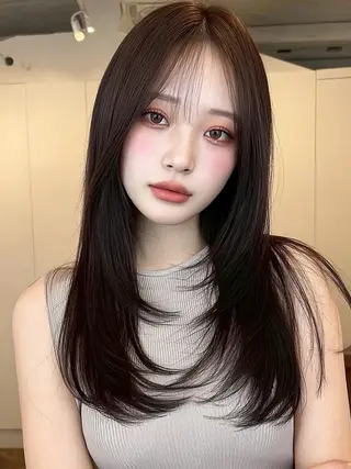 ロング パーマ Hair&Make NOISM~OSAKA~所属・💎髪質改善/韓国/ レイヤー/泉亮介💎のヘアスタイル