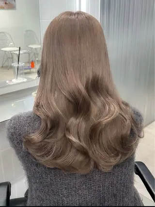 ロング カラー 表参道/ハイライト バレイヤージュのヘアスタイル