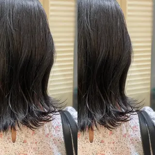 セミロング カラー Snaly カラー特化ページのヘアスタイル