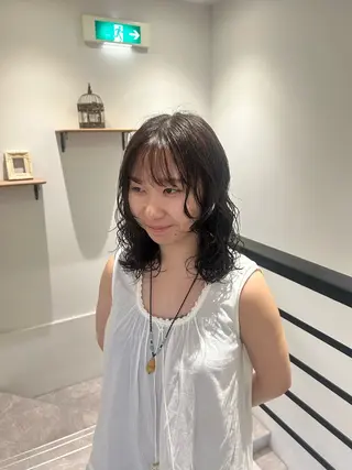 ミディアム hana _のヘアスタイル