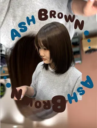 カラー 松岡 茉和のヘアスタイル