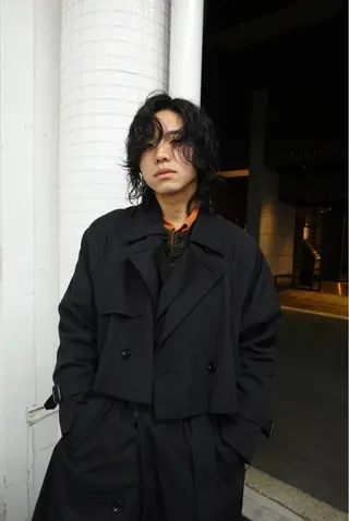 セミロング パーマ メンズ メンズカット/パーマ /ユアサシュンスケのヘアスタイル