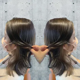 ミディアム カラー 韓国🇰🇷 ✂︎hair 内田愛のヘアスタイル