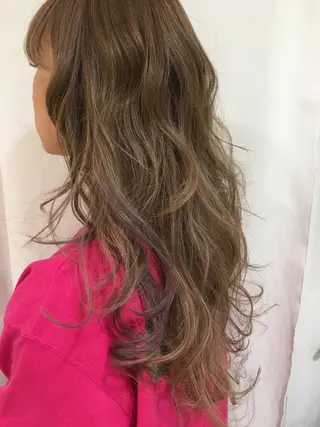 ロング カラー きむえり/髪質改善 /セット/カラーのヘアスタイル