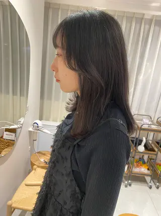 ミディアム knock所属・knock　國友 華乃のヘアスタイル