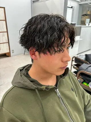 パーマ メンズ 🍐シャドウパーマ メンズ特化/守岡🍐のヘアスタイル