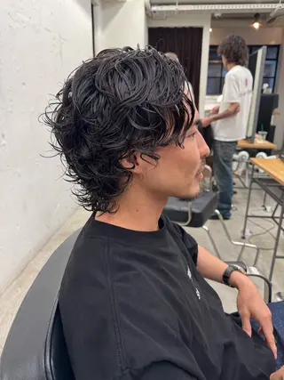 ミディアム パーマ メンズ 💈メンズ特化💈 TASUKUのヘアスタイル