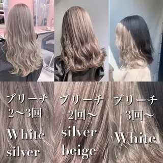 カラー ダブルカラー 韓国ヘアKYONのヘアスタイル