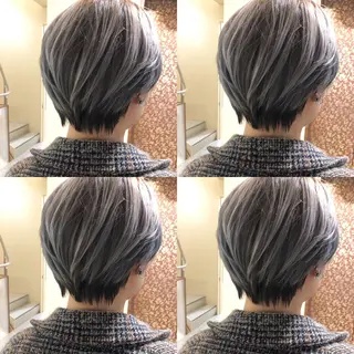 ショート カラー JILBLAN京都 ショート/ハイライトのヘアスタイル
