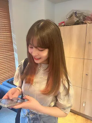 セミロング ボブ/透明感カラー 🇰🇷Ryotaのヘアスタイル