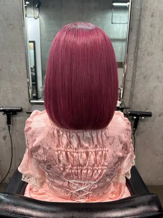 ミディアム カラー 🫧シールエクステ/ カラー🫧アサミ️のヘアスタイル