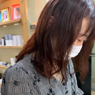 ミディアム カラー Shibata Mizukiのヘアスタイル