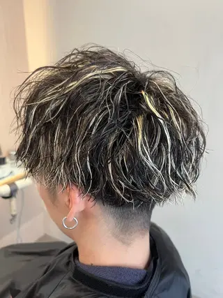 カラー パーマ メンズ 立川/過去1の毛流れ パーマ/しゅーとのヘアスタイル
