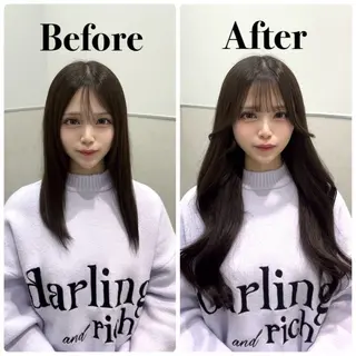 ロング カラー 韓国ヘア/エクステ/ Maiのヘアスタイル