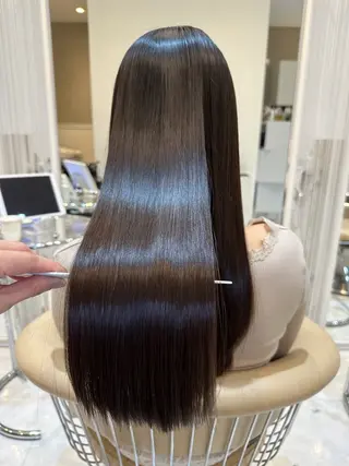 ロング カラー パーマ ヘアアレンジ 當間 大知のヘアスタイル