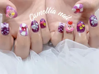 ネイル momoka デザイン長さだしのネイルデザイン