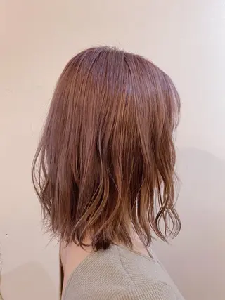 ミディアム カラー stylist🎨 aye牧野莉香のヘアスタイル