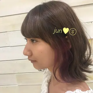 ショート インナーカラー /ヘアメ じゅんのヘアスタイル