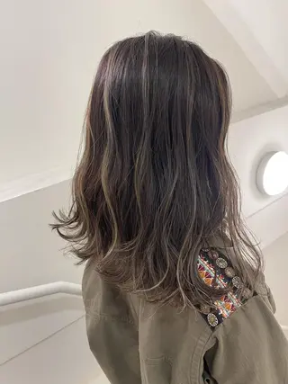 セミロング カラー Reb_keiji 👑小倉圭司のヘアスタイル