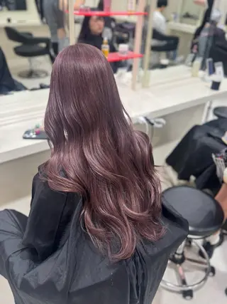 ロング カラー 🩷モテ髪&透明感 🩷ミルクティー🩷のヘアスタイル