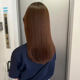 ロング パーマ 酸性縮毛矯正/ ホッタケイシのヘアスタイル