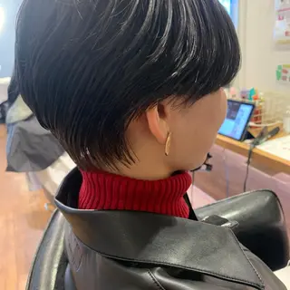 ショート コテ巻きパーマ/韓国 パーマ/佐野のヘアスタイル