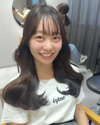 ロング カラー ヘアアレンジ topstylist 芳賀みなみのヘアスタイル